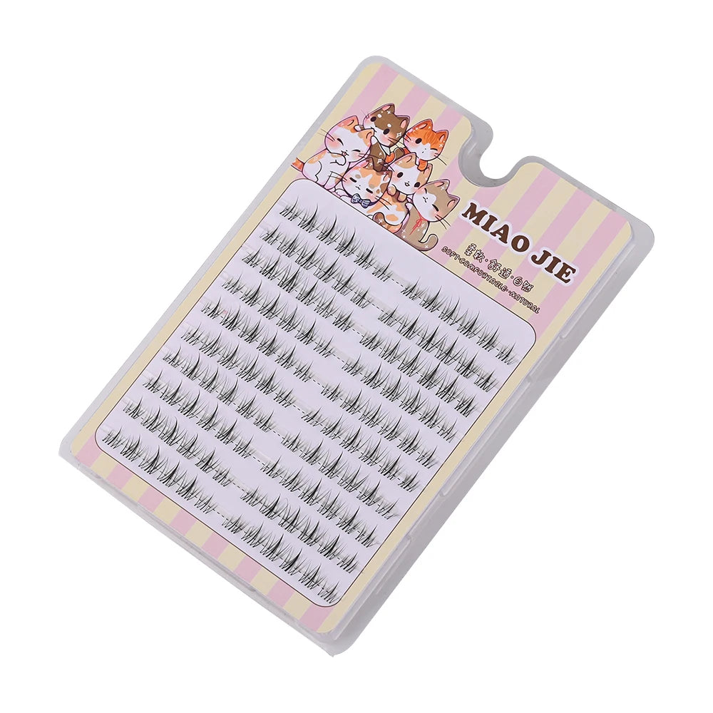 MIAOJIE Fashion Sunflower False Eyelashes Natural Simulation Fairy Cos Mink Eyelashes Extension Diy Makeup Individual Segmented