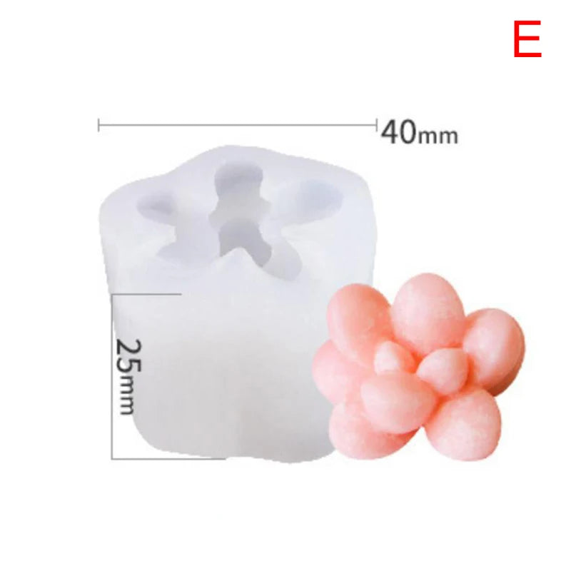 DIY Succulents Cactus Plants Silicone Epoxy Resin Mold Handmade Craft Mould