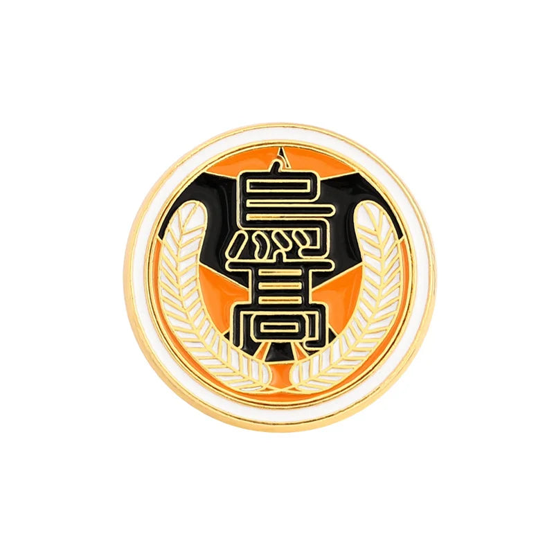 Anime Haikyuu!! Brooch Volleyball Boy High School Team Badge Enamel Pin Brooches Cartoon Backpack Badge Jewelry Accessories Gift