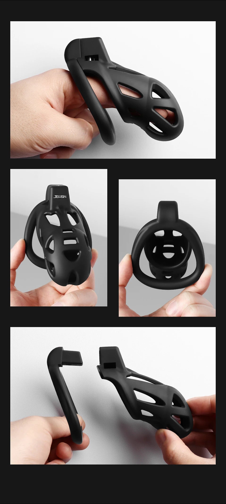 Jeusn Male Chastity Cage Sex Toys Discreet Sissy Femboy Chastity Cock Cage Device Penis Rings Male With 3 Size Men's Adult Goods