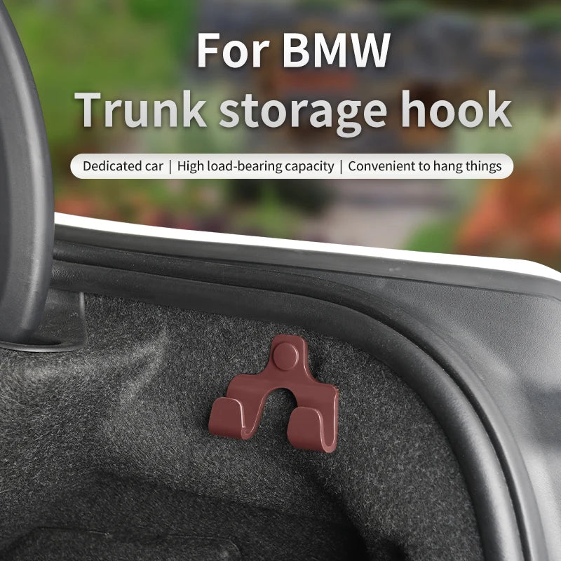 For BMW F20 F30 F36 G20 G30 G32 F10 G01 G02 G05 X1X2X3X4X5X6 Car Rear Trunk Storage Hooks Auto Boot Hook Organizer Accessories