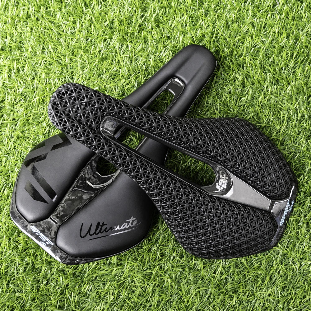 RYET 3D Printed Bicycle Saddle Ultralight Carbon Saddle 135/143mm 105g Bike Saddle for MTB Gravel Road Bike Seat Cycling Parts