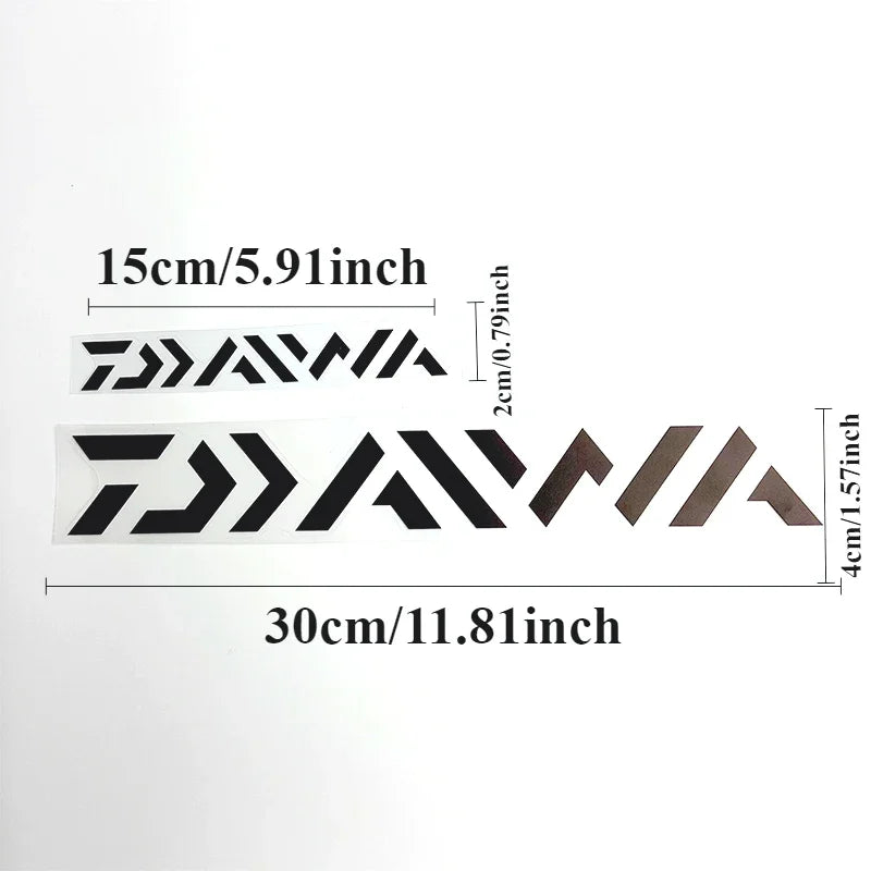 Fishing Stickers Motorcycle Stickers Waterproof DIY Motorbike Fuel Tank Car Bumper Window Sunscreen Vinyl Decals Decor for Daiwa
