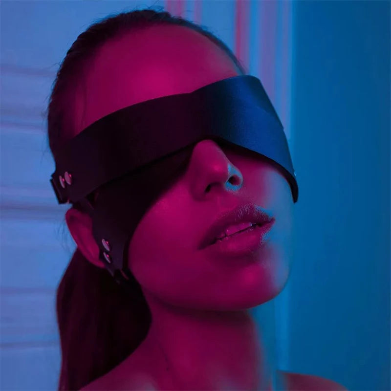 Leather Eye Mask Body Bondage Adult Toy Female Sexy Lingerie Garter Erotica Sex Clothes Women Porn Pijamas Babydoll Exotic Dress