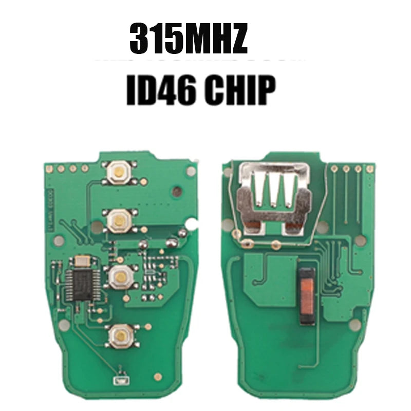 jingyuqin 3 Buttons Remote Car Key Shell 315MHZ/433mhz/868MHZ For Audi A4L Q5 Remote System Smart Key