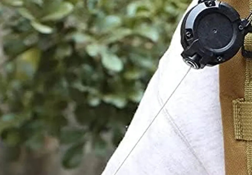 1PC New Outdoor Automatic Retractable Wire Rope Luya Anti-theft Tactical Keychain Telescopic Keychain Retractable Hook Tool