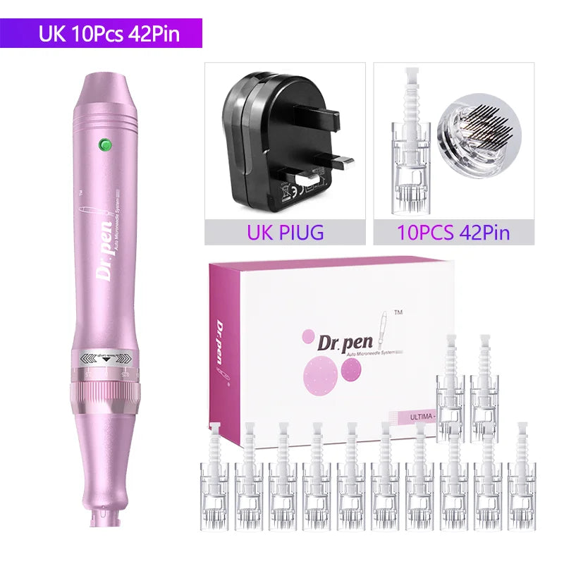 Authentic Dr. Pen Ultima M7 10 Pcs Needles Multi-function Facial Mesotherapy Micro Skin Wireless Electric Derma Beauty Device
