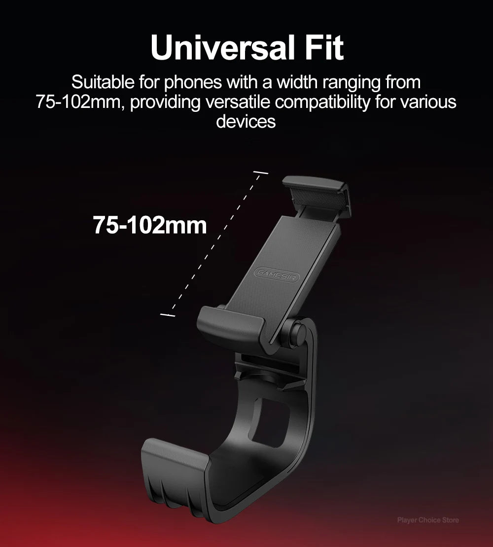 GameSir Nova Gamepads Mobile Phone Clip Stand Nova Lite Phone Holder  fit width 75-102mm Foldable Design  ﻿