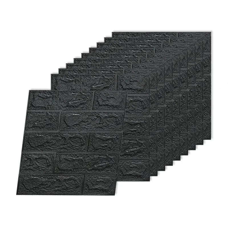 3D Three-dimensional Wall Stickers Self-adhesive Wallpaper Anti-collision Decorative Stickers 10pc