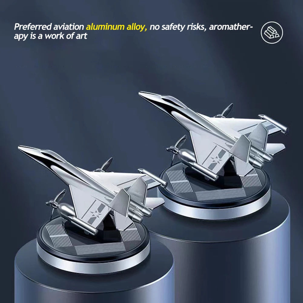 Car Perfume Aromatherapy Car Solar Power Car Air Freshener Airplane Rotating Aromatherapy Oil Diffuser Lasting Fragrance