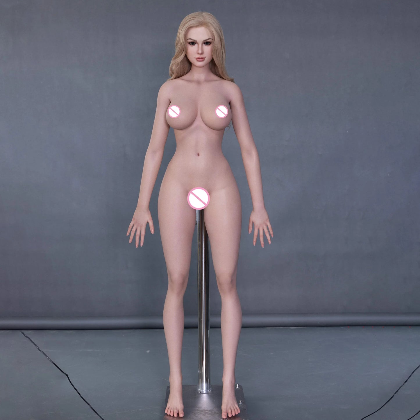Long legs, large breasts, multi-functional options, sex dolls, alloy bone dual-channel masturbation, multi-functional hand bones