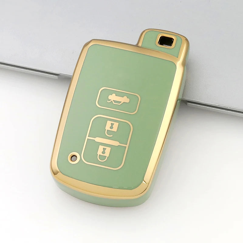 TPU Car Remote Key Case Cover Shell for Toyota RAV4 Highlander Auris CHR Avalon Land Cruiser Corolla Camry Protected Fob Bag