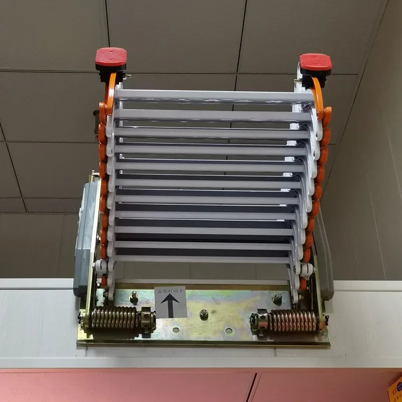 Folding Stairs Wall Hanging Attic Telescopic Step Lift Alloy  Ladder Pull Down Custom 1M-3M