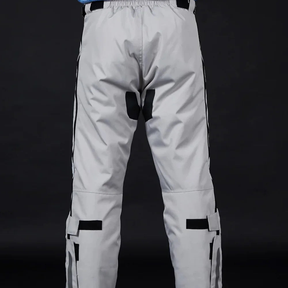 Motorcycle Men's detachable windproof pants trouser With CE gear drop-proof riding pants thermal equipment quick release pant