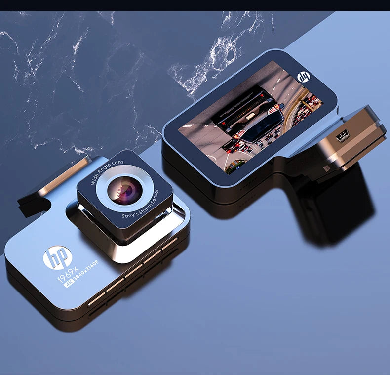 HP Dashcam F969X 4K 2160P car camera HD night vision parking monitoring car WiFi Car DVR video recording