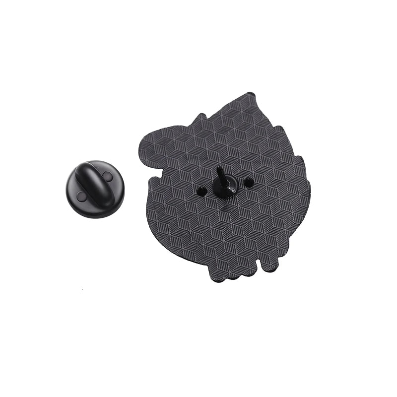 Flame Coffee Cat Enamel Pins Custom THIS IS FINE Brooches Lapel Badges Cartoon Animal Jewelry Gift for Friends