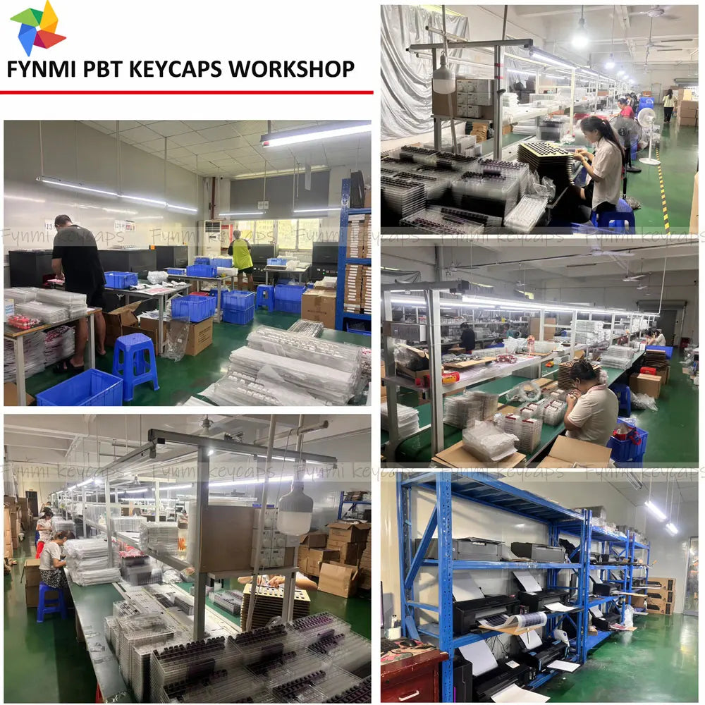 Fynmi Blank Black Low Profile Original PBT keycaps ANSI 61 keys to 116 keys Dye-Sublimation keycaps for Mechanical Keyboard