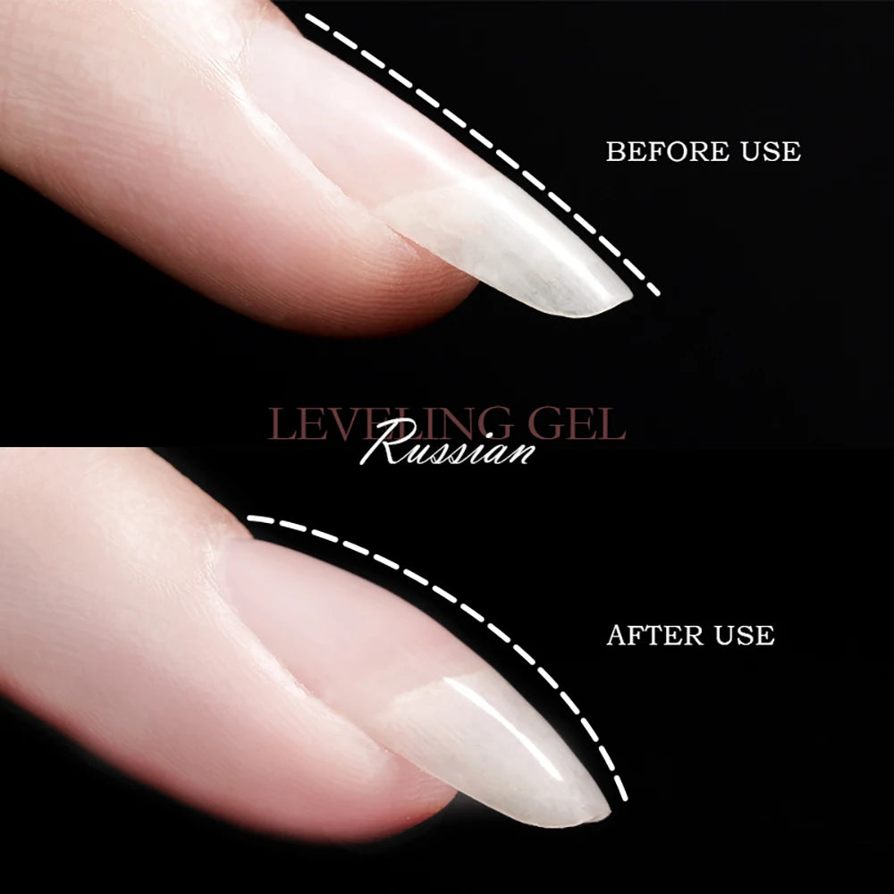 Vendeeni New Russian Self Leveling Gel Nail Polish Strong Base Coat Healthy UV Semi Permanent Varnish Gel for Nail Repair Care