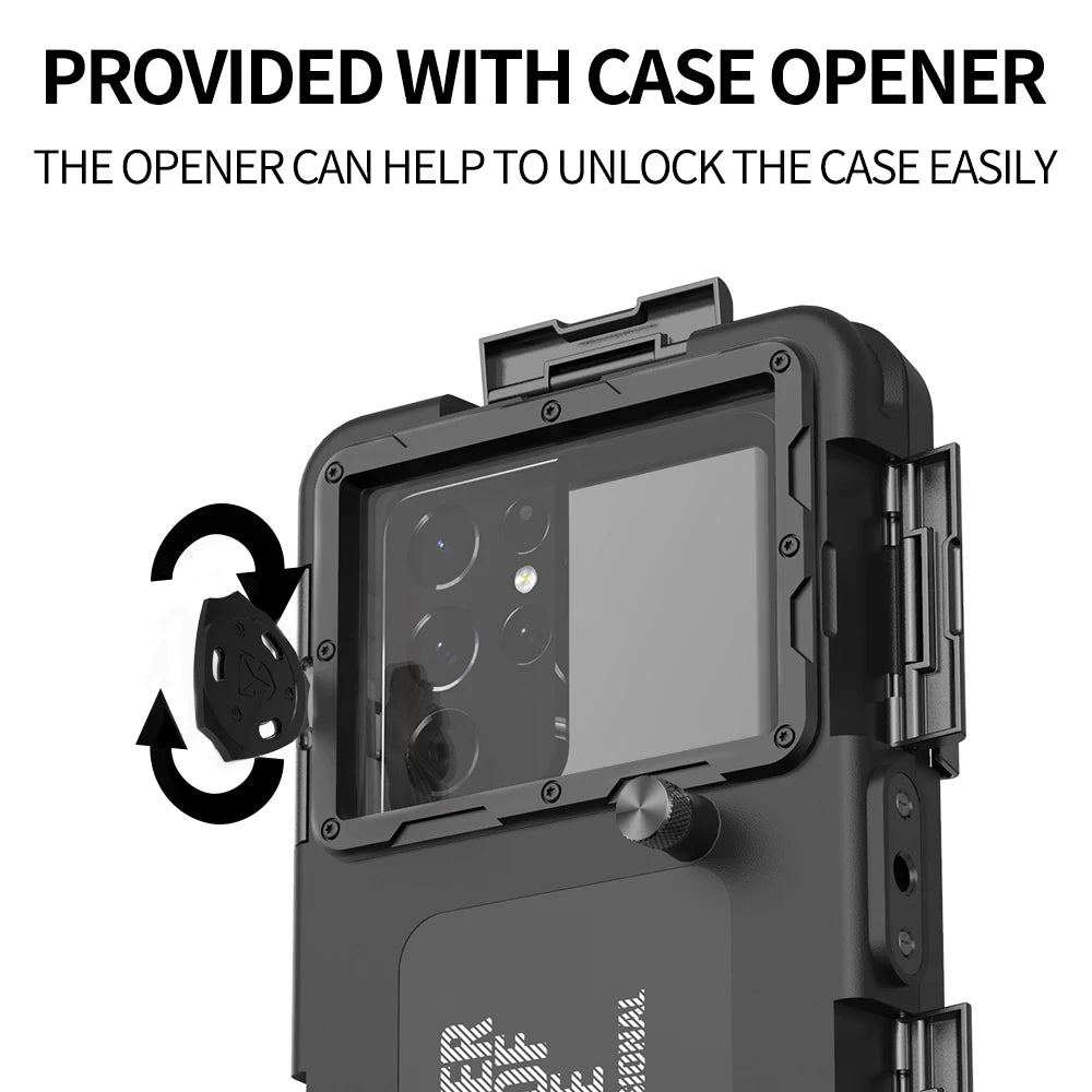 Shellbox Newly upgraded multicolor IP68 standard 15M/50ft diving/swimming photography professional diving waterproof Phone Case