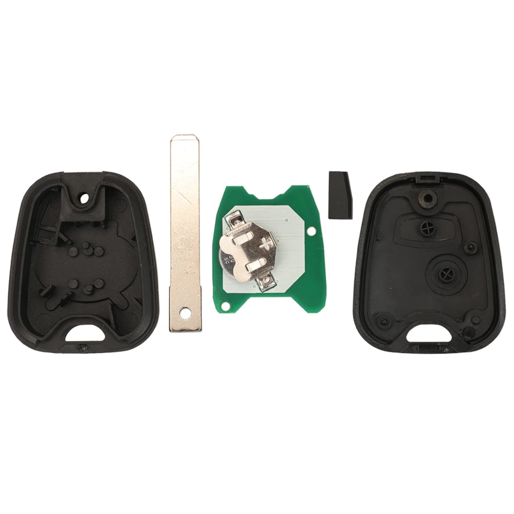 jingyuqin Remote Car Key For Citroen C1 C2 C3 C4 For Peugeot 106 206 306 307 107 For Toyota Aygo 2Buttons 433Mhz 4D70/ ID46 Chip