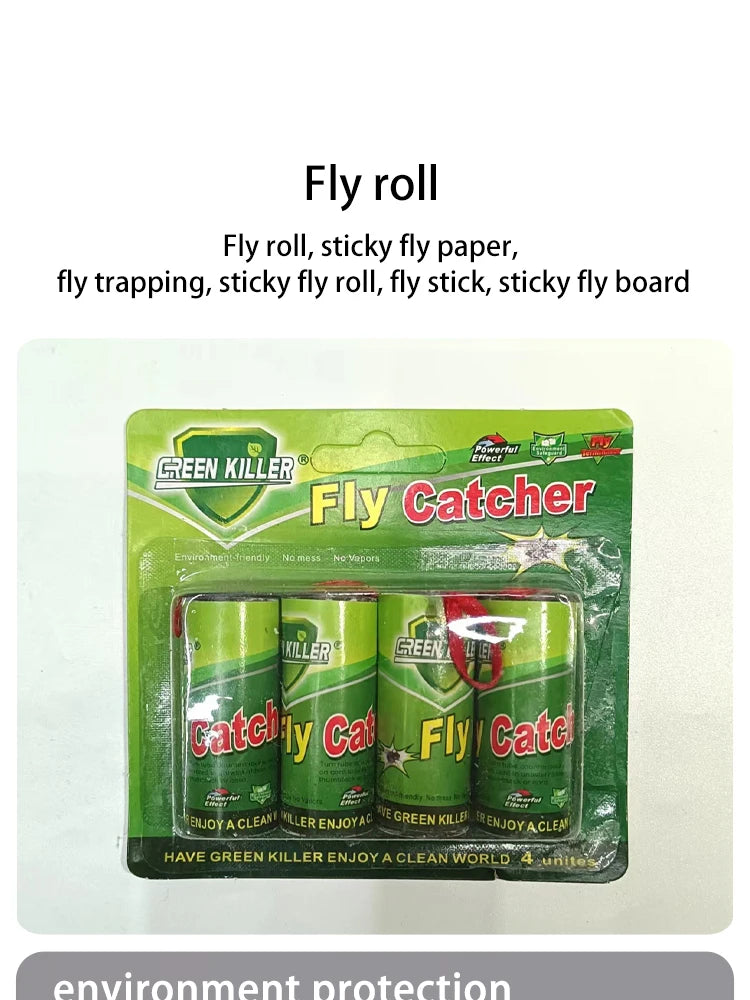 5-sheet green fly roll fly tape fly sticky strip fly paper fly sticky strip fly sticky tape