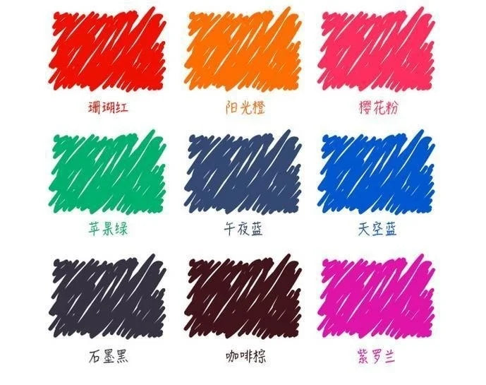 20ml Smooth Colorful Liquid Ink Bright Comics Ink Refill Without Fountain Pen Ink Pen Carbon Office School Stationery 03826
