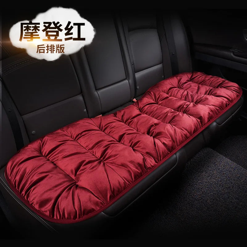 Winter Car Seat Cover with Back Pad Warm Slip-resistant Car Seat Cushion Chair Protector Universal for Suv Pick-Up Truck Sedan