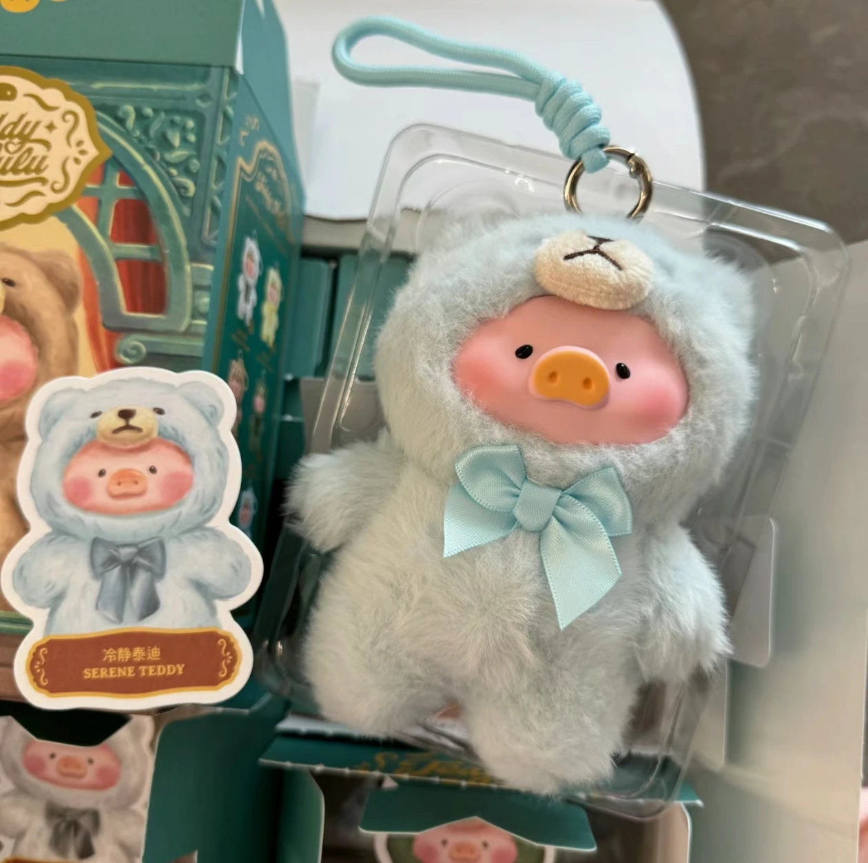 Toyzero  teddy Canned Pig Lulu Pig Blind Box Retro Teddy Toy Vinyl Plush Doll Pendant Doll School bag pendant Festival gifts