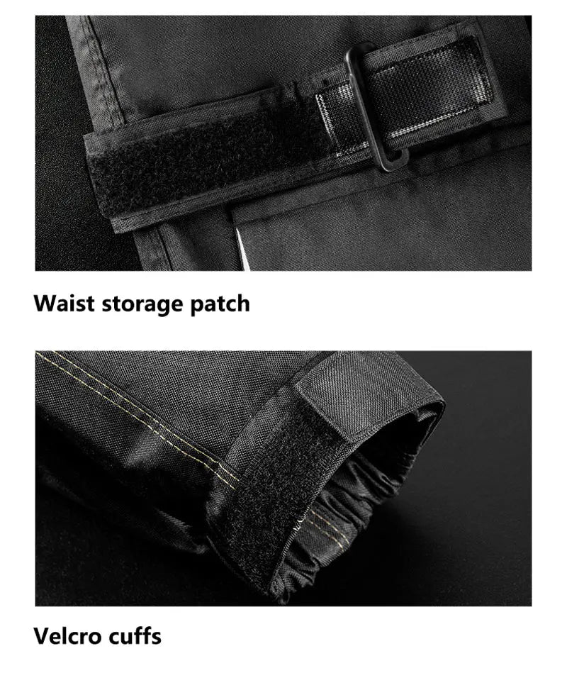 Men Women Waterproof Motorcycle Rider Raincoat Suit Set Reflective Light Raincoat For Riding Jacket Pants Set
