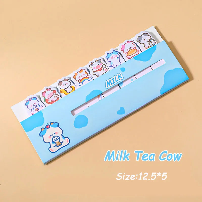 Creative Cute Cartoon Animal Index Stickers Stationery Notebook High Appearance Convenience Stickers Student Supplies