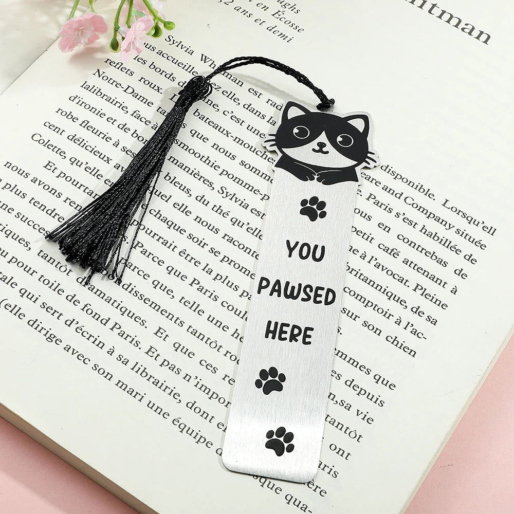 New cute cat bookmark, student birthday gift or teacher's day gift, make reading time even better.