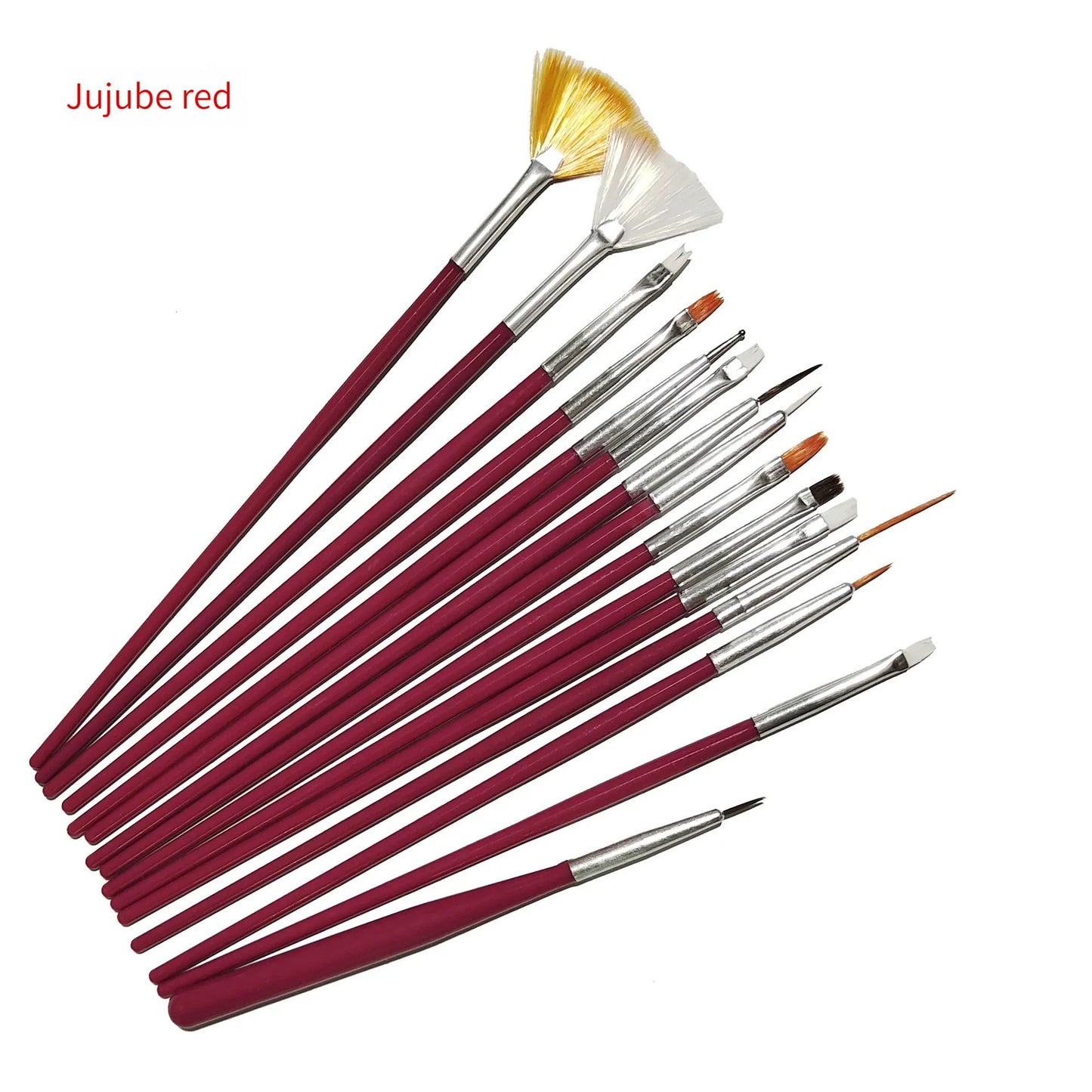 15PCS Women's Makeup Brush Set Soft Makeup Application Powder Grasping Force Easily Carry Makeup Tools Smudges Naturally