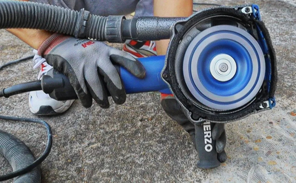 HERZO 125MM Aluminium  Grinding Dust Shroud For Angle Grinder With 125MM Grinding wheel