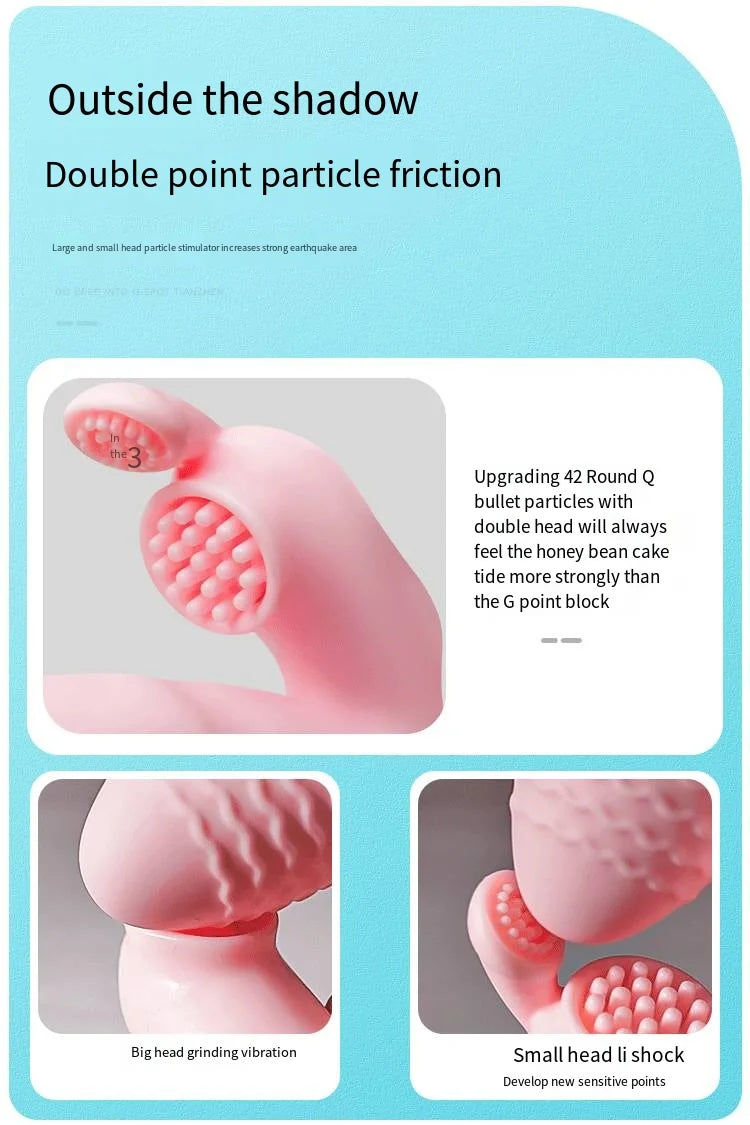 LicklIp 3 In 1 Dildo Rabbit Vibrator Tongue Licking Double Rod Masturbation Anal Clit Vibrator Sex Toys for Women