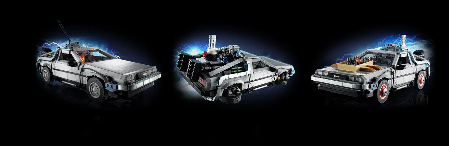 Technical NEW 1872Pcs Back to the Future Time Machine Building Blocks Vehicle Model 10300 Car Assemble Bricks oys Gifts For Kids