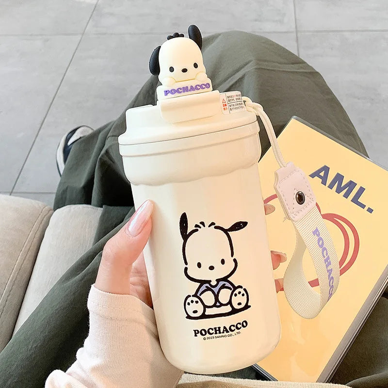 Cute Cartoon Children Insulated Cup With High Appearance 304 Stainless Steel Large Capacity Student Children Portable Water Cup
