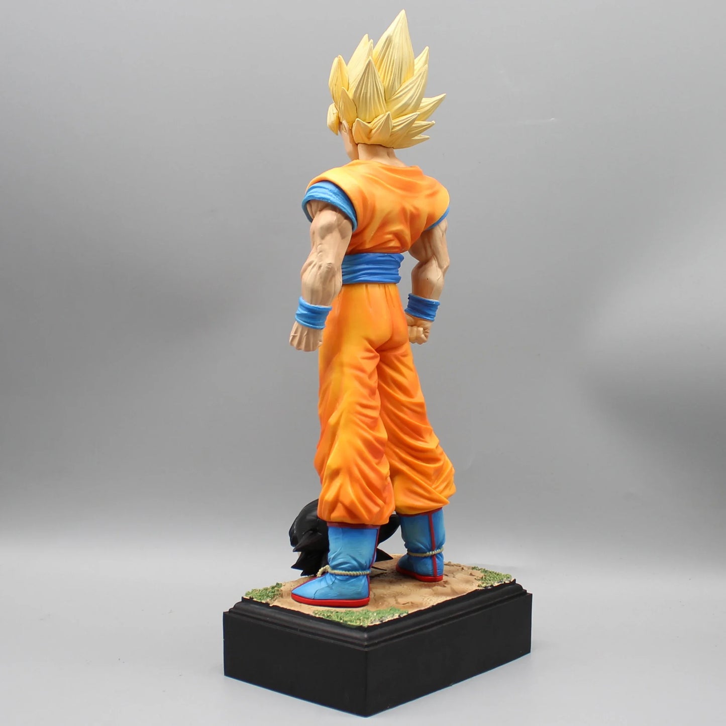 30cm Dragon Ball Z Figures Son Goku Anime Figure 2 Heads Kakarotto Super Saiyan Goku Pvc Statue Model Doll Collection Toys Gifts