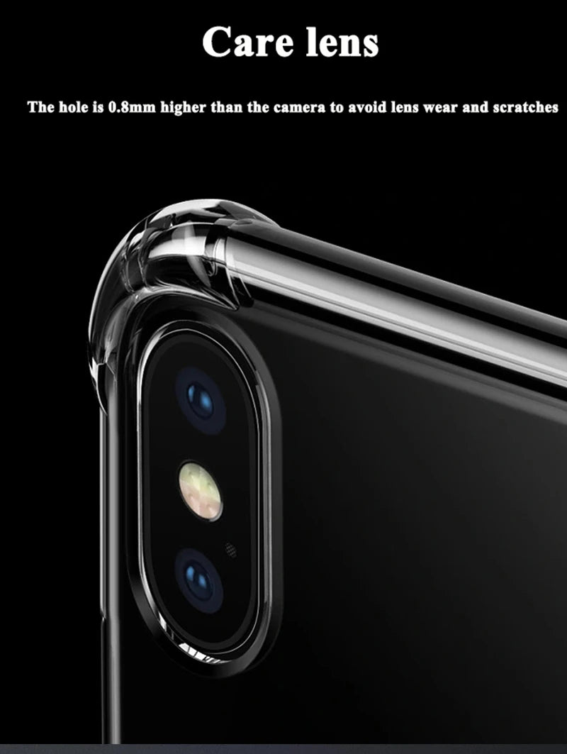 Thickened Airbag Shockproof Clear Soft Tpu Phone Case For Redmi Note 13 case 5G Transparent Cover cases For Xiaomi 13 pro plus