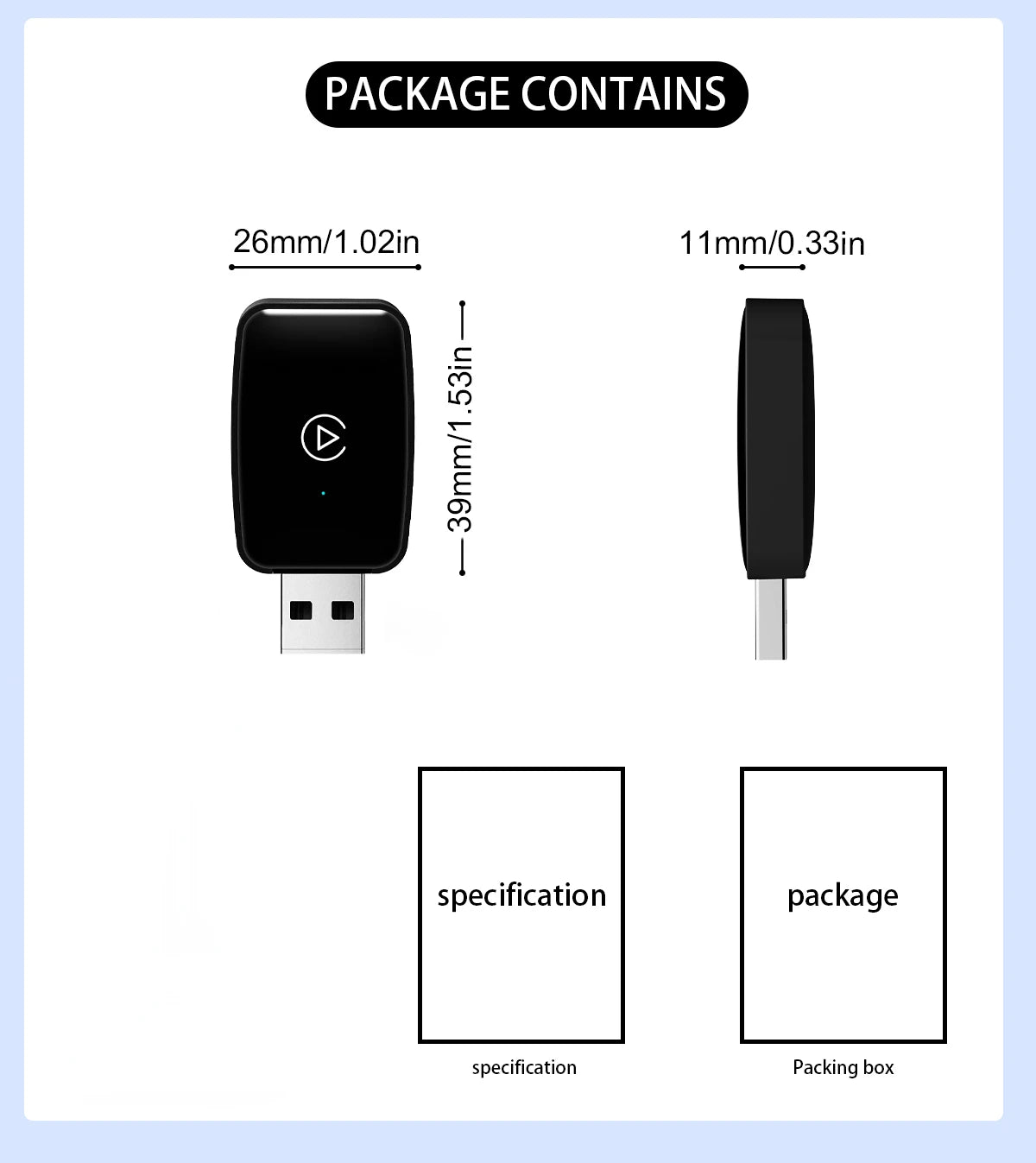 Mini CarPlay Box For Audi Mercedes Volvo Volkswagen Support Bluetooth Wireless Android Auto Connection Charging Siri IOS15