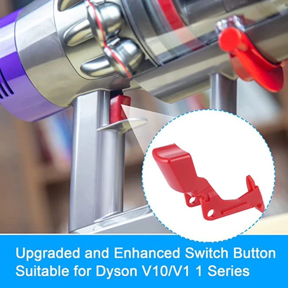 For Dyson V10/V11 Replacement Red Trigger Switch Button Upgraded Replacement Trigger Button With 3Pcs Screwdrivers