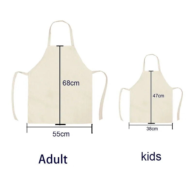 Plant Apron Kids Apron Kitchen Household Item Aprons Adult Hair Pinafore Custom Logo Kitchen Supplie Tablier Aprons 55-68cm
