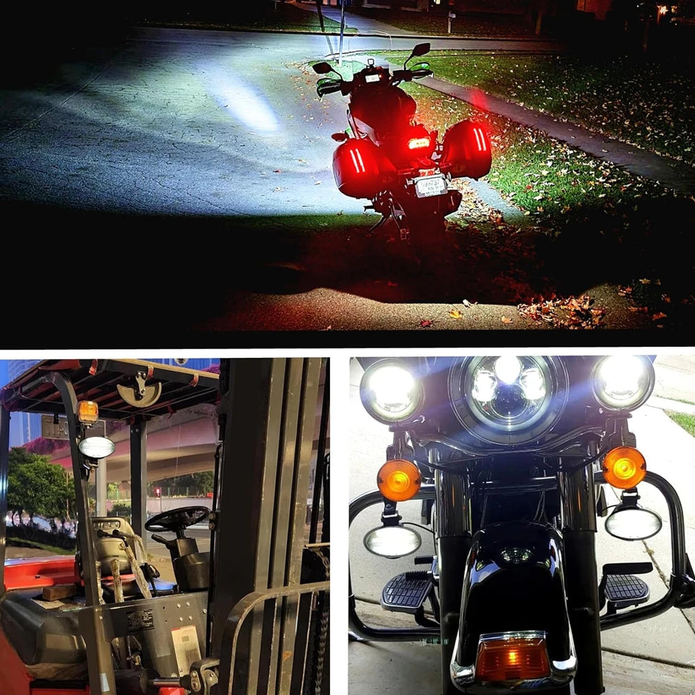 LED Tractor Oval Work Light 5inch Car Lamp 12V 24V Offroad Cab Headlight for Mining Crane Dump Truck Forklift ATV Spotlight