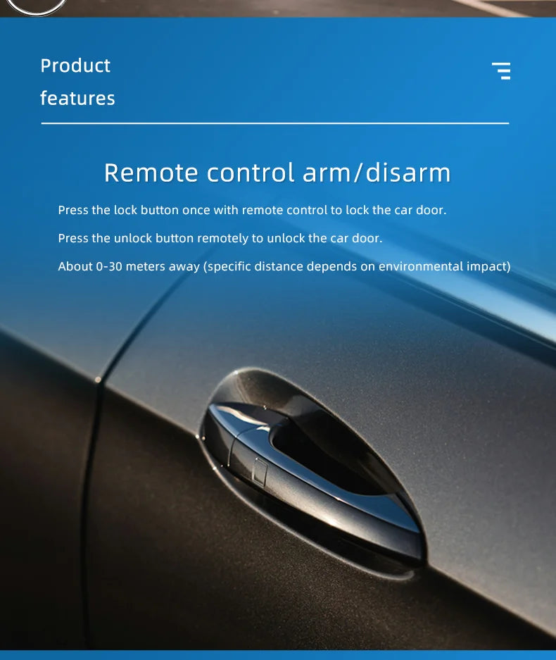 12V Universal Car Auto Remote Central Locking System with 2 Remote Controls Keyless Entry System Remote operation