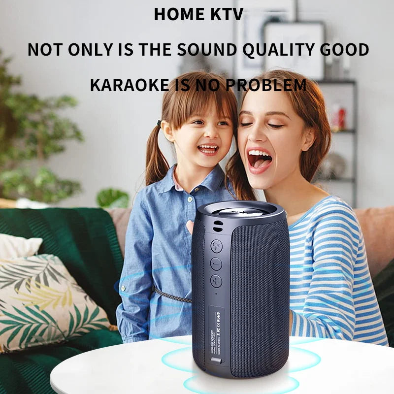 Zealot-S32 Wireless Speaker Outdoor Portable Subwoofer Speaker, Waterproof IPX 6, Dual Pairing,1800mAh Battery