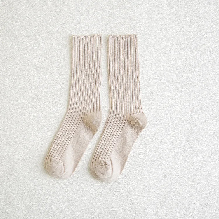 5 Pairs Cute Expression Print Socks, Comfy & Funny All-match Mid Tube Socks, Women's Stockings & Hosiery