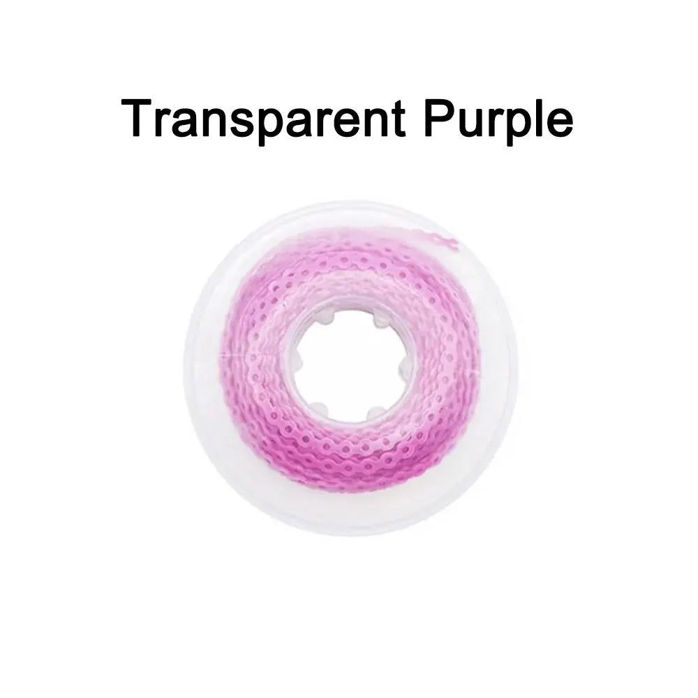 15 Feet/Roll Dental Orthodontic Elastic Ultra Power Chain Rubber Bands Long Short Continuous Denspay Dental Orthodontic Material
