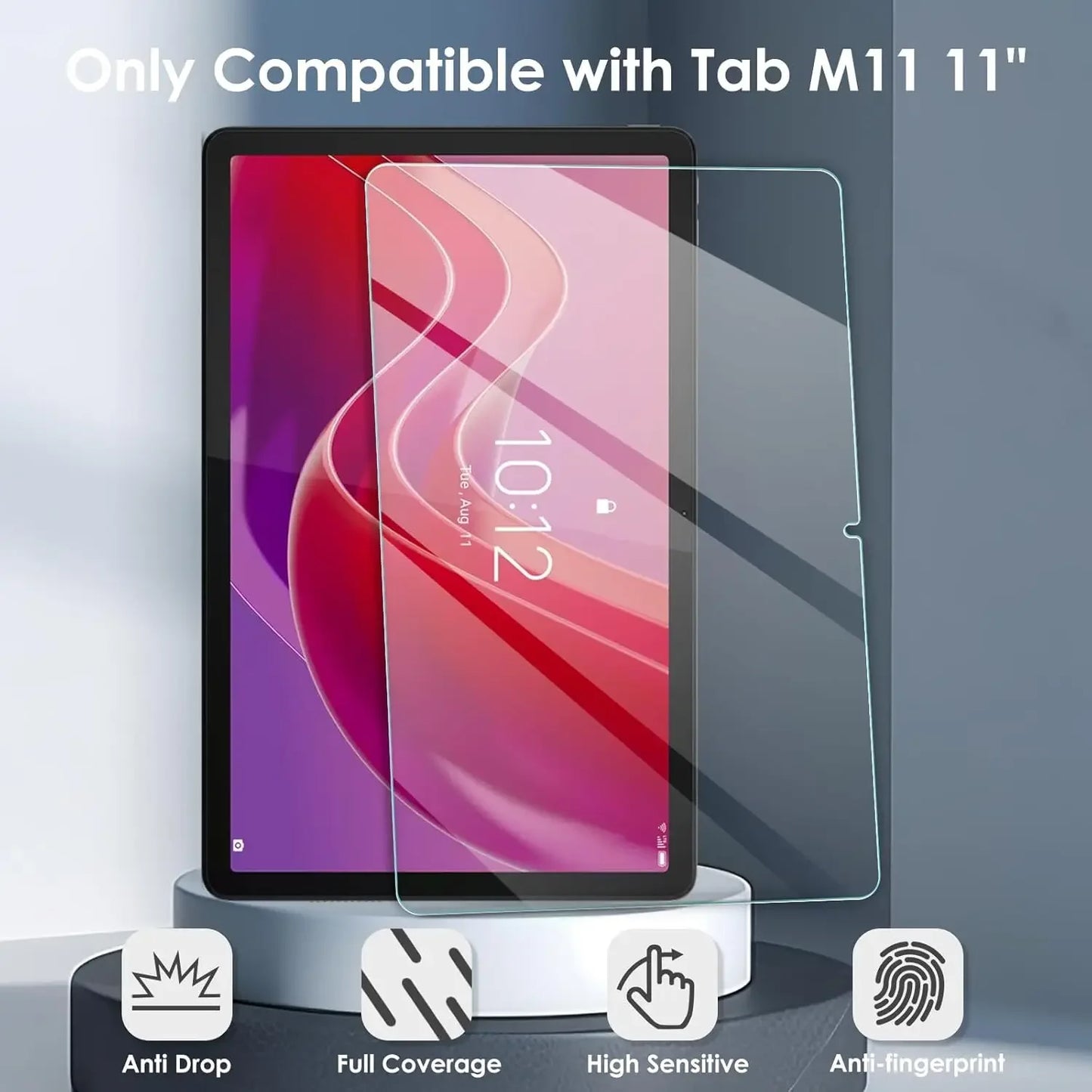 For Lenovo Tab M11 2024 11 Inch 9H Tempered Glass Screen Protector TB-330FU TB-331FC Tablet Anti Scratch Clear Protective Film
