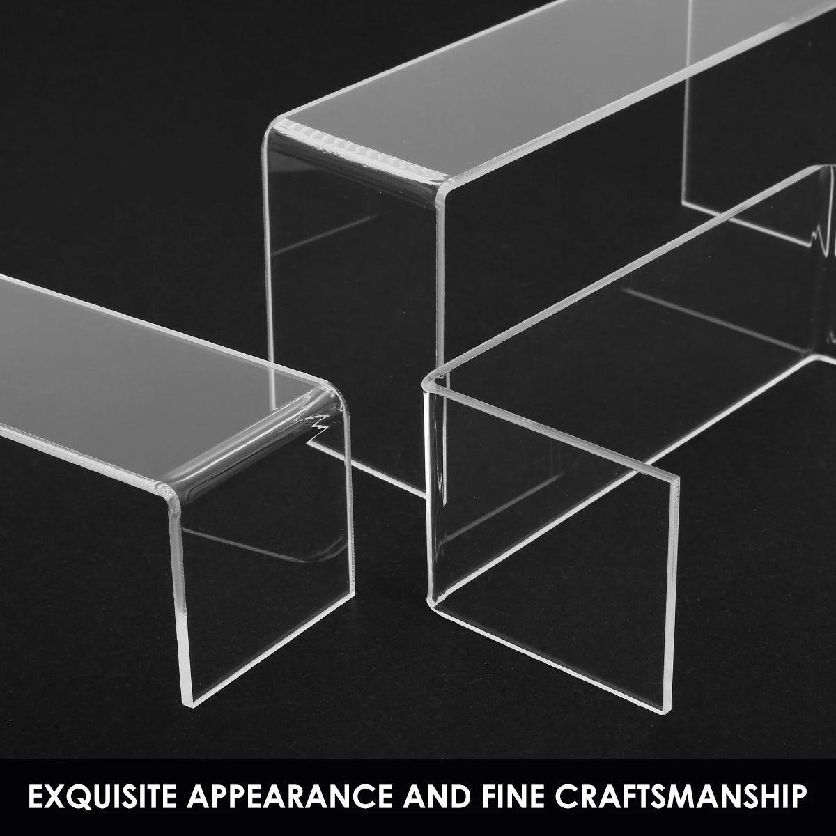 3/6/9Pcs Acrylic Display Stand Multifunctional Transparently Mini Model Storage Rack for Perfume Doll Jewelry Decor Organzier