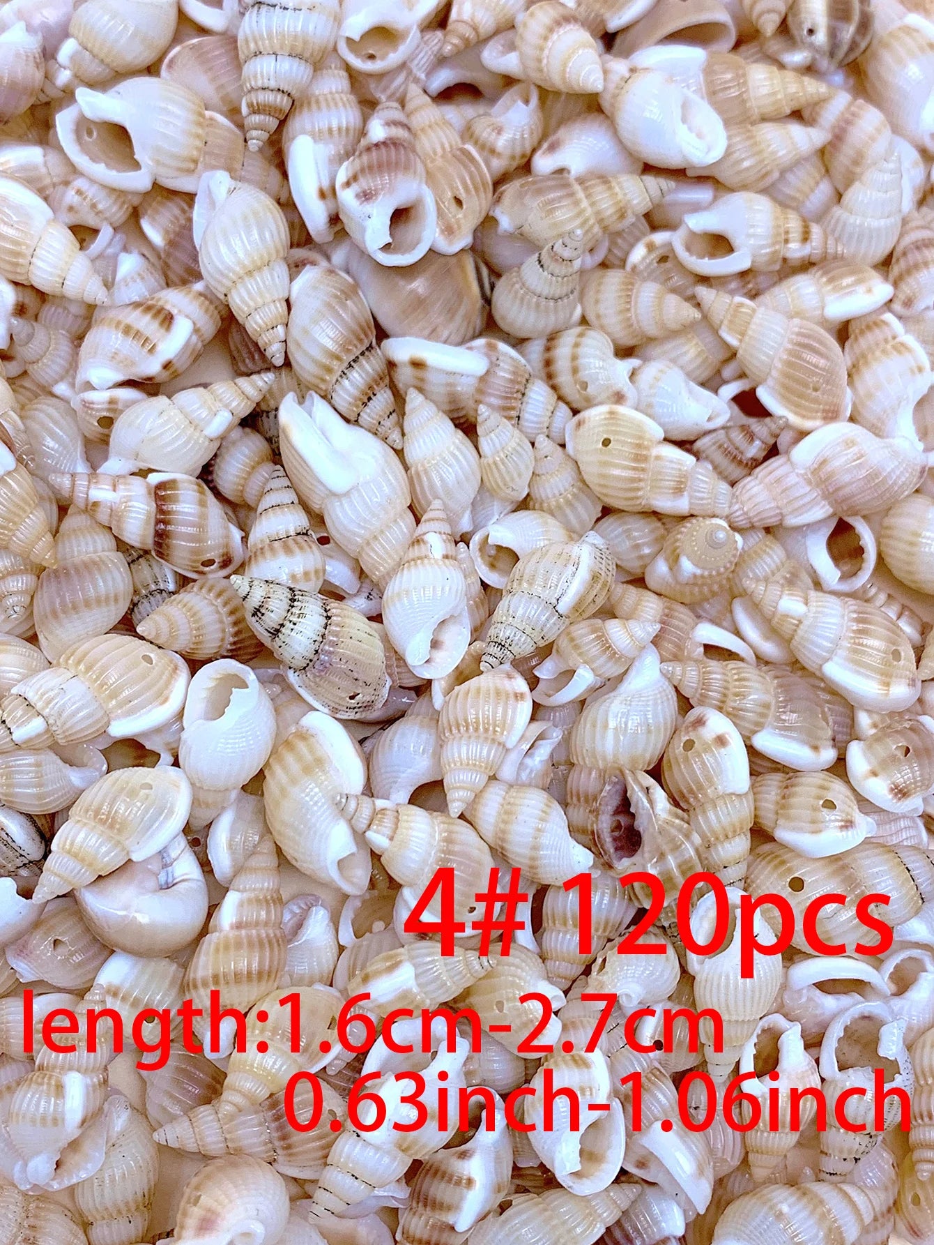 30/60/120pcs natural handmade diy with hole shell suitable for bracelet necklace earrings pendant jewelry accessories
