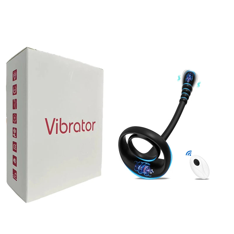 APP Remote Control Anal Vibrator Testicle Prostate Massage Stimulate Butt Plug Male Masturbator Cockring Sex Toy for Men